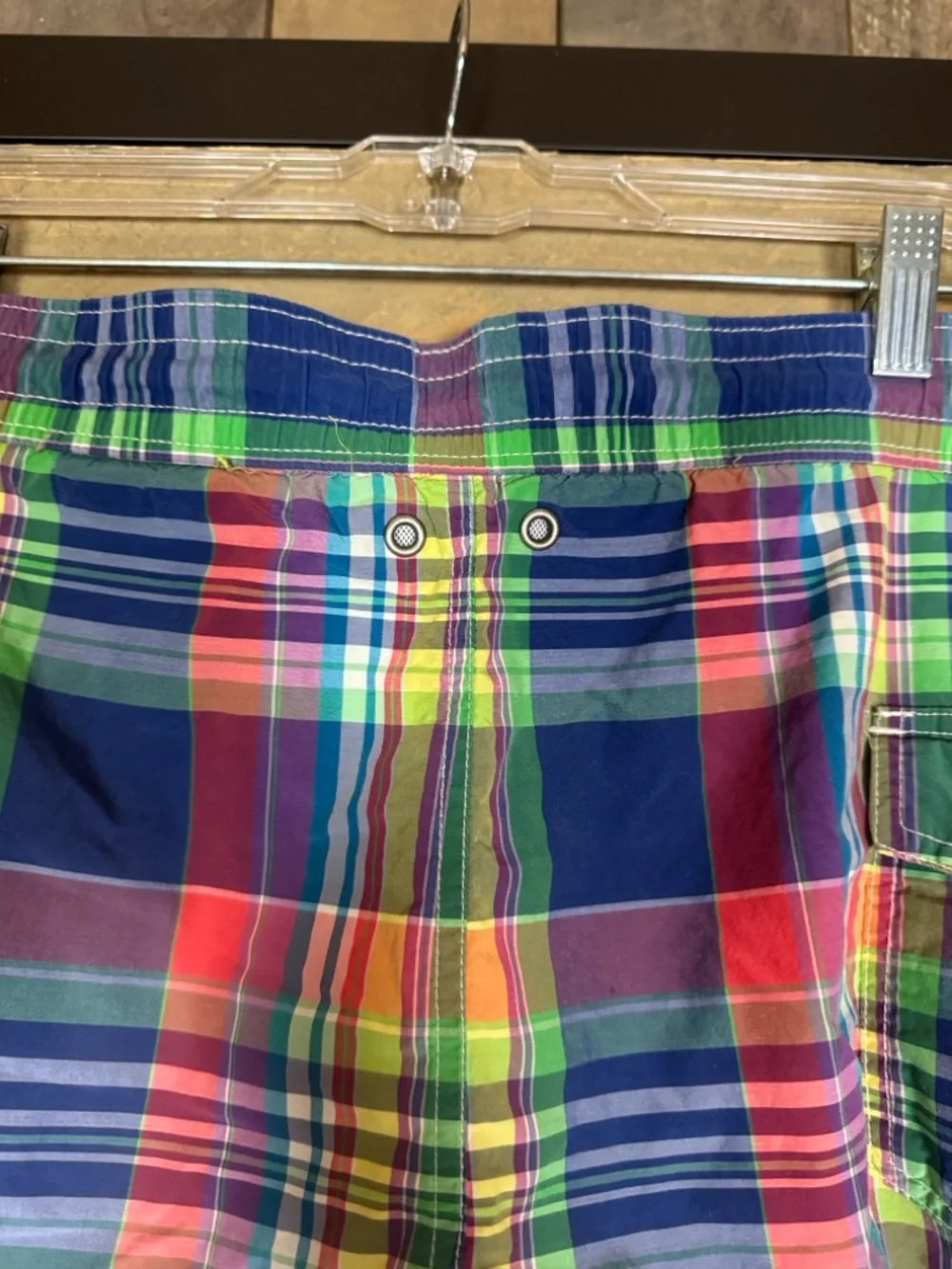 Vintage Polo Ralph Lauren multicolor plaid swim trunks Size 4XB / 4X